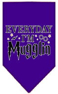 Load image into Gallery viewer, Pet and Dog Bandana Screen Printed, "Everyday I'm Mugglin"
