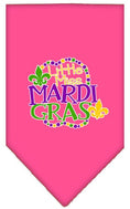 Load image into Gallery viewer, Pet and Dog Bandana Screen Printed, "Little Miss Mardi Gras"
