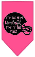 Load image into Gallery viewer, Pet and Dog Bandana, "Most Wonderful Time Of The Year (Football)"
