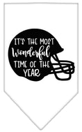Load image into Gallery viewer, Pet and Dog Bandana, "Most Wonderful Time Of The Year (Football)"
