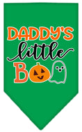Load image into Gallery viewer, Halloween Pet and Dog Bandana Screen Printed, "Daddy's Little Boo"
