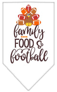 Load image into Gallery viewer, Pet and Dog Bandana Screen Printed, "Family, Food, & Football"
