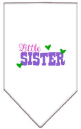 Load image into Gallery viewer, Pet and Dog Bandana Screen Printed, "Little Sister"
