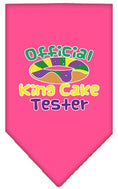 Load image into Gallery viewer, Pet and Dog Bandana Screen Printed, "King Cake Tester"
