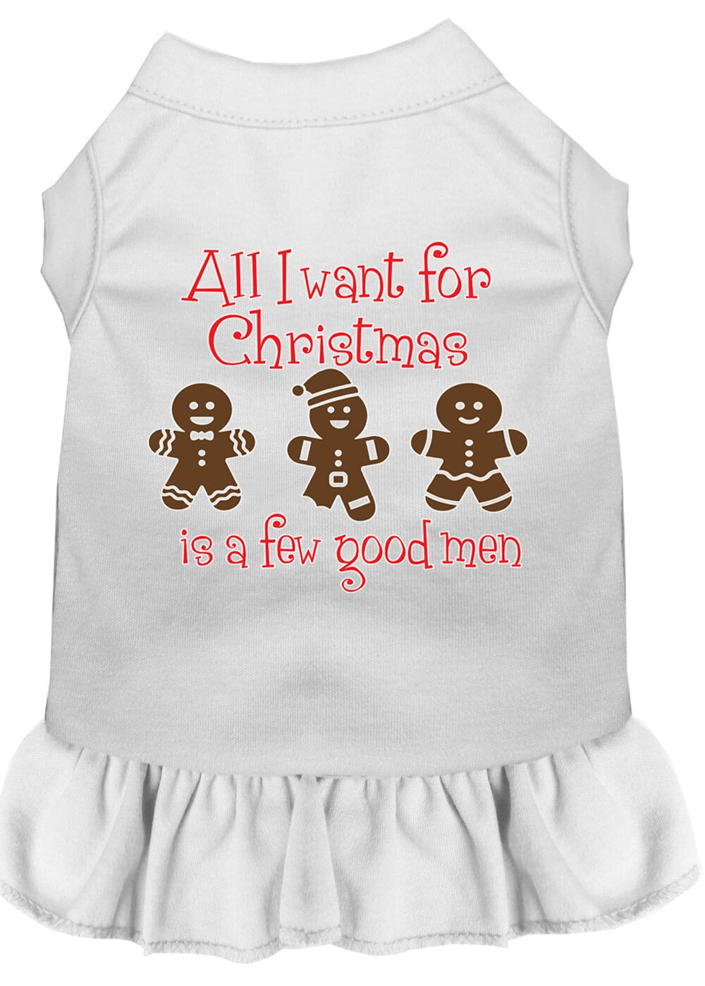 Christmas Pet Dress, "All I Want For Christmas Is A Few Good Men"