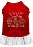Load image into Gallery viewer, Christmas Pet Dress, "All I Want For Christmas Is A Few Good Men"
