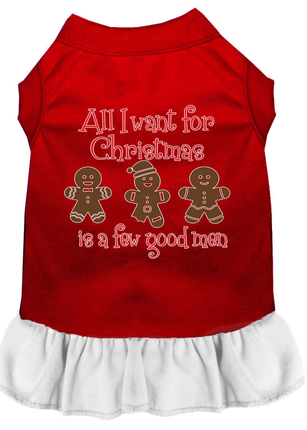 Christmas Pet Dress, "All I Want For Christmas Is A Few Good Men"