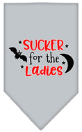 Load image into Gallery viewer, Halloween Pet and Dog Bandana Screen Printed, "Sucker For The Ladies"

