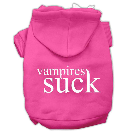 Halloween Pet Hoodie Screen Printed, "Vampires Suck"