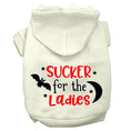 Load image into Gallery viewer, Halloween Pet Hoodie Screen Printed, "Sucker For The Ladies"
