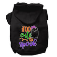 Load image into Gallery viewer, Halloween Pet Hoodie, "Too Cute To Spook Girly Ghost"
