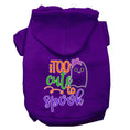 Load image into Gallery viewer, Halloween Pet Hoodie, "Too Cute To Spook Girly Ghost"
