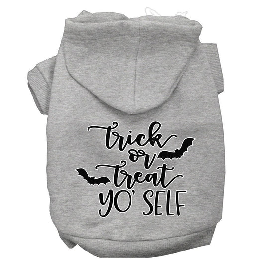 Halloween Pet Hoodie Screen Printed, "Trick Or Treat Yo' Self"