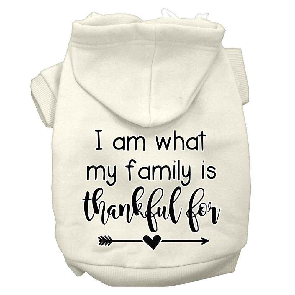 Thanksgiving Pet Hoodie "What My Family Is Thankful For"