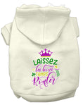 Load image into Gallery viewer, Pet Dog & Cat Hoodie Screen Printed, "Laissez Les Bons Temps Rouler"
