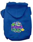 Load image into Gallery viewer, Pet Dog & Cat Hoodie Screen Printed, "Little Miss Mardi Gras"
