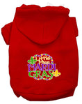Load image into Gallery viewer, Pet Dog & Cat Hoodie Screen Printed, "Little Miss Mardi Gras"
