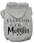 Load image into Gallery viewer, Pet Hoodie "Everyday I'm Mugglin"

