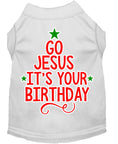 Load image into Gallery viewer, Christmas Pet Dog & Cat Shirt, "Go Jesus, It's Your Birthday"
