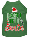 Load image into Gallery viewer, Christmas Pet Dog & Cat Shirt Screen Printed, "Don't Tell Santa"
