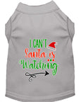 Load image into Gallery viewer, Christmas Pet Dog & Cat Shirt Screen Printed, "I Can't, Santa is Watching"
