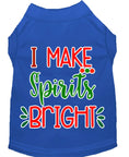 Load image into Gallery viewer, Christmas Pet Dog & Cat Shirt Screen Printed, "I Make Spirits Bright"
