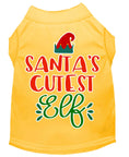 Load image into Gallery viewer, Christmas Pet Dog & Cat Shirt Screen Printed, "Santa's Cutest Elf"

