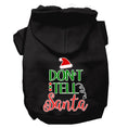 Load image into Gallery viewer, Christmas Pet Hoodie, "Don't Tell Santa"
