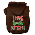 Load image into Gallery viewer, Christmas Pet Hoodie Screen Printed, "I Make Spirits Bright"
