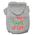 Load image into Gallery viewer, Christmas Pet Hoodie Screen Printed, "I Make Spirits Bright"
