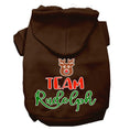 Load image into Gallery viewer, Christmas Pet Hoodie Screen Printed, "Team Rudolph"
