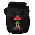 Load image into Gallery viewer, Christmas Pet Hoodie Screen Printed, "The Elf Did It"
