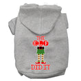 Load image into Gallery viewer, Christmas Pet Hoodie Screen Printed, "The Elf Did It"
