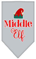 Load image into Gallery viewer, Christmas Pet and Dog Bandana Screen Printed, "Middle Elf"
