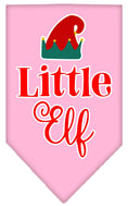 Load image into Gallery viewer, Christmas Pet and Dog Bandana Screen Printed, "Little Elf"
