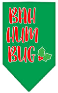 Load image into Gallery viewer, Christmas Pet and Dog Bandana Screen Printed, "Bah Humbug"
