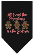 Load image into Gallery viewer, Christmas Pet Bandana "All I Want For Christmas Is A Few Good Men"
