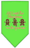 Load image into Gallery viewer, Christmas Pet Bandana "All I Want For Christmas Is A Few Good Men"
