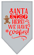 Load image into Gallery viewer, Christmas Pet and Dog Bandana "Santa, Stop Here! We Have Cookies!"
