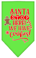 Load image into Gallery viewer, Christmas Pet and Dog Bandana "Santa, Stop Here! We Have Cookies!"
