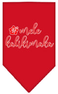Load image into Gallery viewer, Christmas Pet and Dog Bandana Screen Printed, "Mele Kalikimaka"

