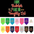 Load image into Gallery viewer, Christmas Pet Bandana "Hope Rudolph Eats The Naughty List"
