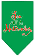 Load image into Gallery viewer, Christmas Pet and Dog Bandana Screen Printed, "Son Of A Nutcracker"
