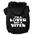 Load image into Gallery viewer, Pet Hoodie "I'm A Lover, Not A Biter"
