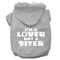 Load image into Gallery viewer, Pet Hoodie "I'm A Lover, Not A Biter"
