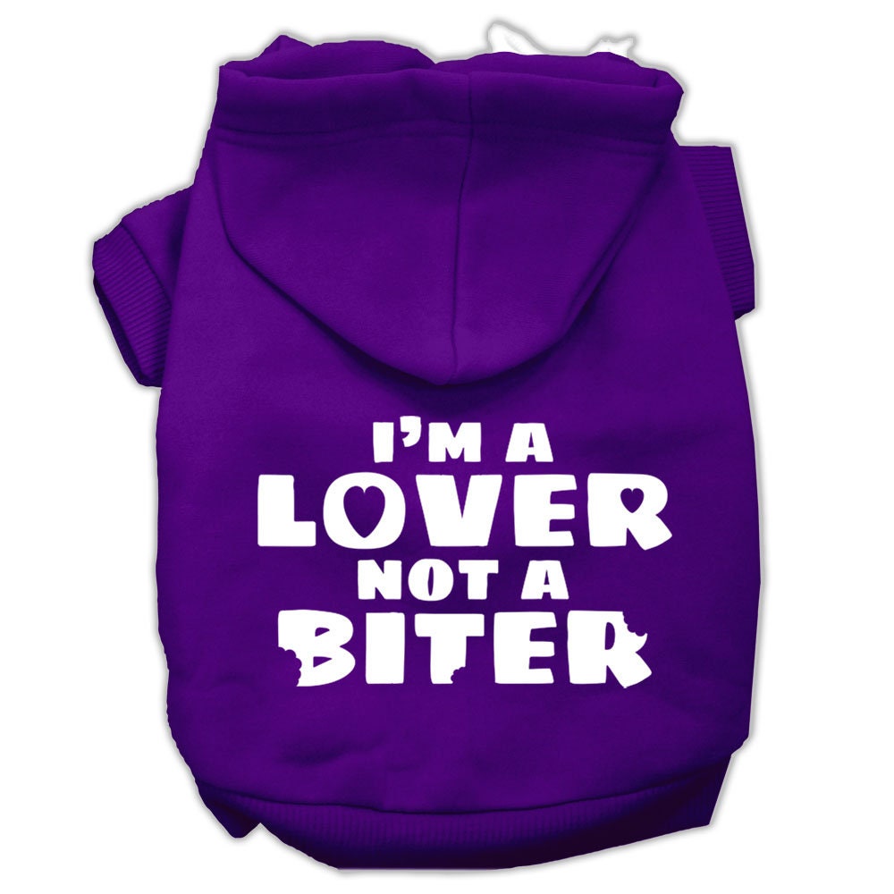 Pet Hoodie "I'm A Lover, Not A Biter"