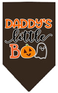 Load image into Gallery viewer, Halloween Pet and Dog Bandana Screen Printed, "Daddy's Little Boo"
