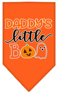 Load image into Gallery viewer, Halloween Pet and Dog Bandana Screen Printed, "Daddy's Little Boo"

