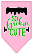 Load image into Gallery viewer, Halloween Pet and Dog Bandana Screen Printed, "So Franken Cute"
