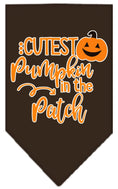 Load image into Gallery viewer, Halloween Pet and Dog Bandana Screen Printed, "Cutest Pumpkin In The Patch"
